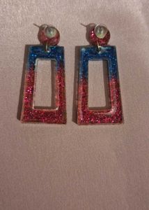 Sparkly Statement Earrings | Get 2 resin studs ear