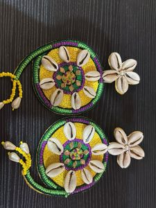 Cowrie Shell Statement Earrings