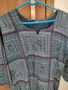 Printed Blue Kurta💙