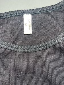 black ribbed tank top
