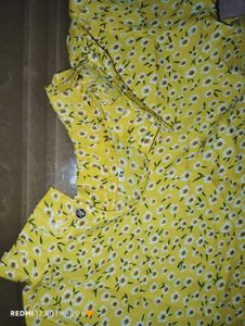 Yellow Floral Top