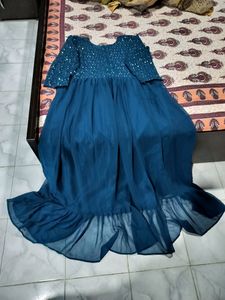Xl Size Blue Colour Gown New Design...