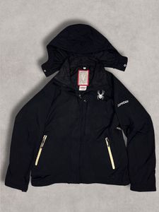 Spyder Black Hooded Jacket