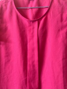 Pink Flutter Sleeves Top