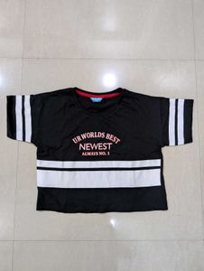 Crop Tshirt Black(New)