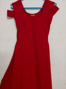Red Fit &amp; Flare Dress
