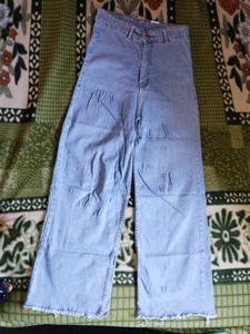 Wide Leg Denim Jeans