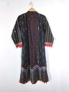 Black Printed Kurta Set (Women&#39;s)