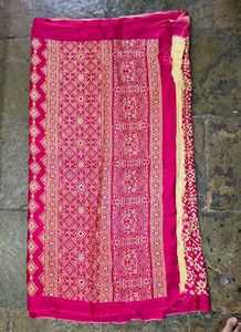 Pink Printed Saree