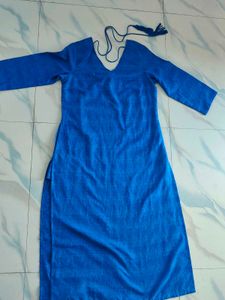 Blue Cotton Kurta