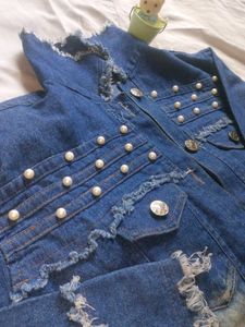 Frayed Denim Jacket