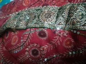 Saree With Shimmer Work