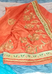 Beautiful Work Heavy Saree With Blouse