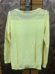 Promod Brand  T-shirt For Women Yellow Colour