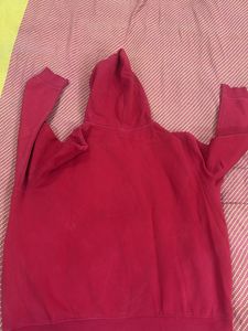 Very Smart Red Color Hoddie With Pocket Both Side