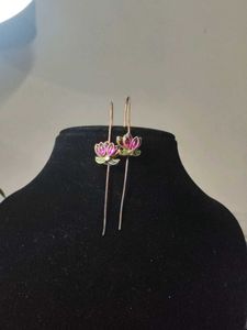 Lotus Drop Earrings