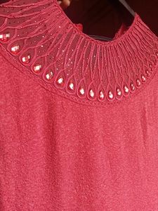 Elegant Peach  Maxi Party Gown