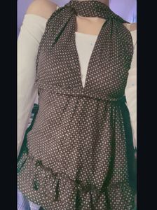 Polka Dot Mini Y2K Top