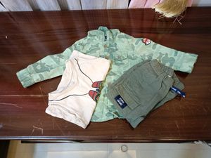 GREEN CASUAL WEAR FOR BABY BOYS