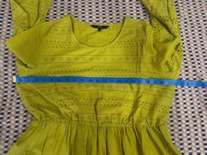 Schiffli Embroidered Peplum Top