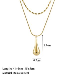 Minimalistic Teardrop Layered Necklace🎀