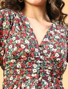 Unused Black Floral Dress