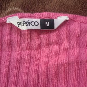 Pink Tie-Front Cardigan