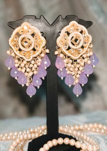 New/ Unused Lilac Drop Earrings