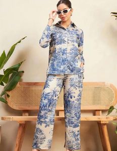 Blue Toile Cord Set
