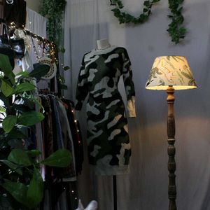 Camo Sweater Dress