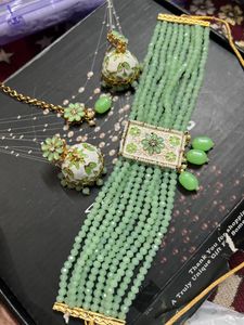 New Chokar With Earring Nd Maang Tik