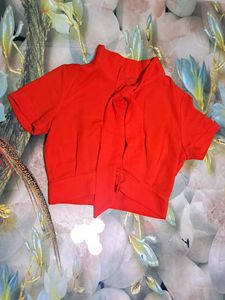 Red Velvet Indo-Western Dress