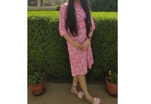 Pink Floral Kurta