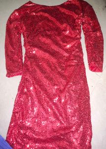 Red Shimmer Cocktail Dress Offer