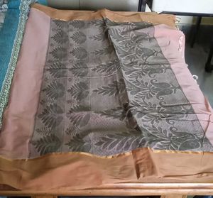 Vintage Peach Fabric with Diamond Pattern