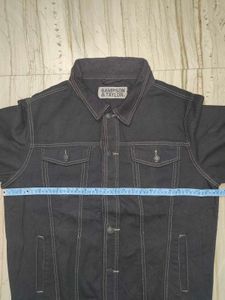 Vintage Re-Dyed Black Denim Jacket
