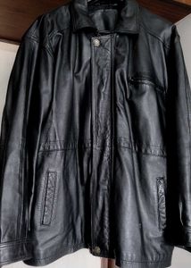 Leather Jacket For Men In Black Colour