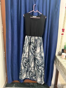 Black Printed 👗 Dress