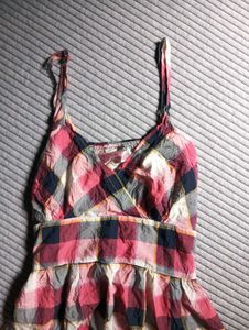 Chekered Plaid Embroidery Dress