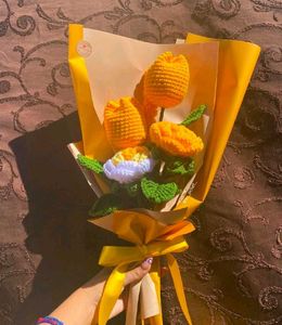 Crochet Flower Bouquet - Handmade Gift