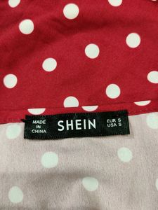 Shein Maroon Front Tie Top ( Women)