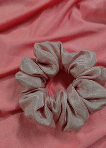 Rose Pink Colour Scrunchie