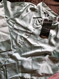 Mint Green Satin Shirt
