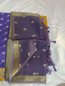 Banarasi Zari Suit Purple 1