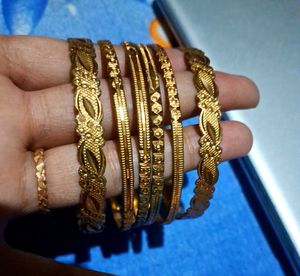 Golden Finishing Bangles ✨💖