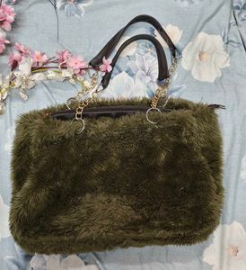 Grey Fur bag