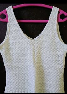 Dorothy Perkins White Crochet top