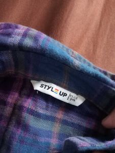Style Up Flannel - Size 11-12 yrs