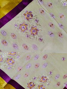 Elegant Embroidered Saree