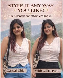 Pantaloons Office Stylish Everyday Top- Size M